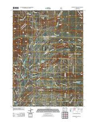 Hamaker Butte Oregon Historical topographic map, 1:24000 scale, 7.5 X 7.5 Minute, Year 2011