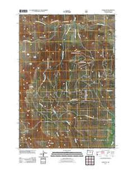 Hamilton Oregon Historical topographic map, 1:24000 scale, 7.5 X 7.5 Minute, Year 2011