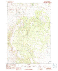 Hamilton Oregon Historical topographic map, 1:24000 scale, 7.5 X 7.5 Minute, Year 1990