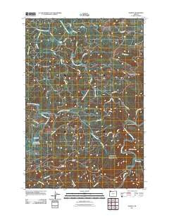 Hamlet Oregon Historical topographic map, 1:24000 scale, 7.5 X 7.5 Minute, Year 2011