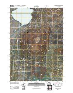 Hamner Butte Oregon Historical topographic map, 1:24000 scale, 7.5 X 7.5 Minute, Year 2011