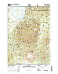 Hamner Butte Oregon Current topographic map, 1:24000 scale, 7.5 X 7.5 Minute, Year 2014