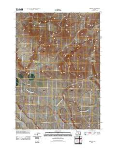 Hampton Oregon Historical topographic map, 1:24000 scale, 7.5 X 7.5 Minute, Year 2011