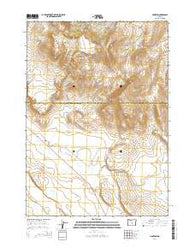 Hampton Oregon Current topographic map, 1:24000 scale, 7.5 X 7.5 Minute, Year 2014