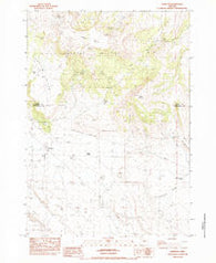 Hampton Oregon Historical topographic map, 1:24000 scale, 7.5 X 7.5 Minute, Year 1983