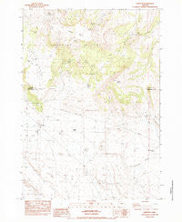 Hampton Oregon Historical topographic map, 1:24000 scale, 7.5 X 7.5 Minute, Year 1983