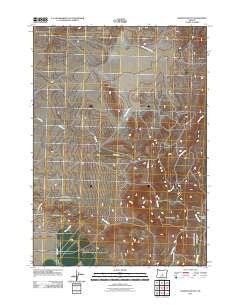 Hampton Butte Oregon Historical topographic map, 1:24000 scale, 7.5 X 7.5 Minute, Year 2011