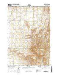 Hampton Butte Oregon Current topographic map, 1:24000 scale, 7.5 X 7.5 Minute, Year 2014