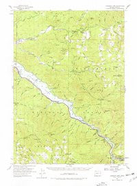 Hardesty Mtn Oregon Historical topographic map, 1:62500 scale, 15 X 15 Minute, Year 1955