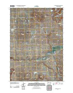 Hardin Ranch Oregon Historical topographic map, 1:24000 scale, 7.5 X 7.5 Minute, Year 2011