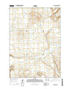 Hardin Ranch Oregon Current topographic map, 1:24000 scale, 7.5 X 7.5 Minute, Year 2014