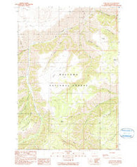 Harl Butte Oregon Historical topographic map, 1:24000 scale, 7.5 X 7.5 Minute, Year 1990