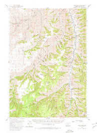 Harl Butte Oregon Historical topographic map, 1:62500 scale, 15 X 15 Minute, Year 1954