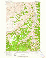 Harl Butte Oregon Historical topographic map, 1:62500 scale, 15 X 15 Minute, Year 1954