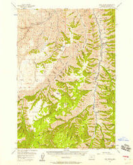 Harl Butte Oregon Historical topographic map, 1:62500 scale, 15 X 15 Minute, Year 1954