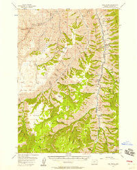 Harl Butte Oregon Historical topographic map, 1:62500 scale, 15 X 15 Minute, Year 1954