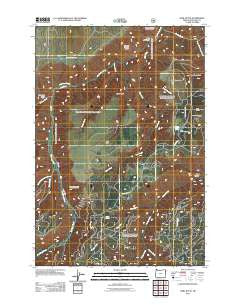 Harl Butte Oregon Historical topographic map, 1:24000 scale, 7.5 X 7.5 Minute, Year 2011