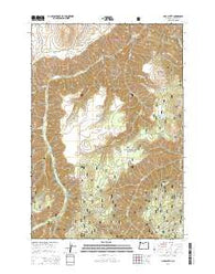 Harl Butte Oregon Current topographic map, 1:24000 scale, 7.5 X 7.5 Minute, Year 2014
