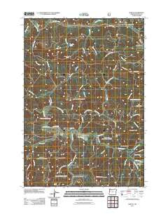 Harlan Oregon Historical topographic map, 1:24000 scale, 7.5 X 7.5 Minute, Year 2011