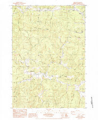 Harlan Oregon Historical topographic map, 1:24000 scale, 7.5 X 7.5 Minute, Year 1984