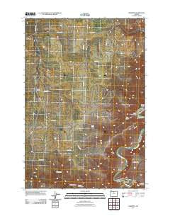 Harmony Oregon Historical topographic map, 1:24000 scale, 7.5 X 7.5 Minute, Year 2011
