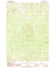 Harness Mtn Oregon Historical topographic map, 1:24000 scale, 7.5 X 7.5 Minute, Year 1987