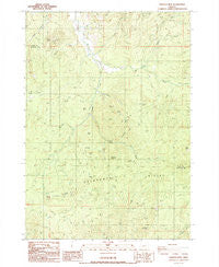 Harness Mtn Oregon Historical topographic map, 1:24000 scale, 7.5 X 7.5 Minute, Year 1987