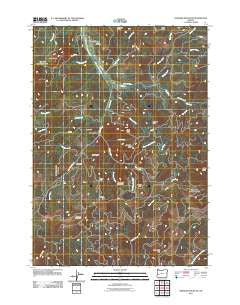 Harness Mountain Oregon Historical topographic map, 1:24000 scale, 7.5 X 7.5 Minute, Year 2011