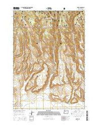Harney Oregon Current topographic map, 1:24000 scale, 7.5 X 7.5 Minute, Year 2014