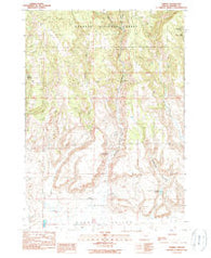 Harney Oregon Historical topographic map, 1:24000 scale, 7.5 X 7.5 Minute, Year 1990
