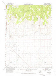 Harney Oregon Historical topographic map, 1:62500 scale, 15 X 15 Minute, Year 1959