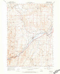 Harper Oregon Historical topographic map, 1:62500 scale, 15 X 15 Minute, Year 1966