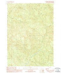 Harrington Creek Oregon Historical topographic map, 1:24000 scale, 7.5 X 7.5 Minute, Year 1989