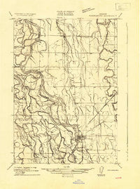 Harrisburg Oregon Historical topographic map, 1:31680 scale, 7.5 X 7.5 Minute, Year 1909