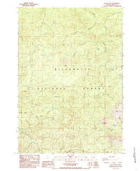 Harter Mtn Oregon Historical topographic map, 1:24000 scale, 7.5 X 7.5 Minute, Year 1984
