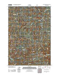 Harter Mountain Oregon Historical topographic map, 1:24000 scale, 7.5 X 7.5 Minute, Year 2011