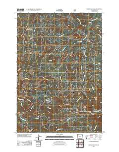 Harter Mountain Oregon Historical topographic map, 1:24000 scale, 7.5 X 7.5 Minute, Year 2011