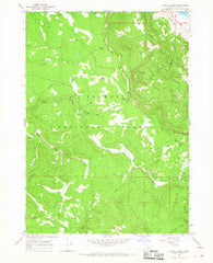 Harvey Creek Oregon Historical topographic map, 1:24000 scale, 7.5 X 7.5 Minute, Year 1966
