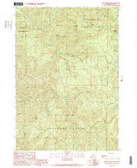 Harvey Mountain Oregon Historical topographic map, 1:24000 scale, 7.5 X 7.5 Minute, Year 1989