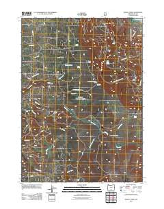 Harvey Creek Oregon Historical topographic map, 1:24000 scale, 7.5 X 7.5 Minute, Year 2011