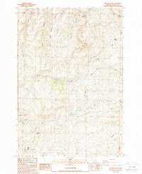 Hastings Peak Oregon Historical topographic map, 1:24000 scale, 7.5 X 7.5 Minute, Year 1987