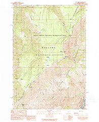 Hat Point Oregon Historical topographic map, 1:24000 scale, 7.5 X 7.5 Minute, Year 1990