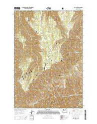 Hat Point Oregon Current topographic map, 1:24000 scale, 7.5 X 7.5 Minute, Year 2014