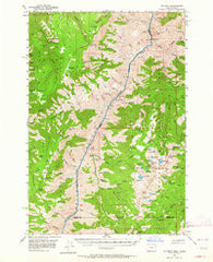 He Devil Idaho Historical topographic map, 1:62500 scale, 15 X 15 Minute, Year 1957