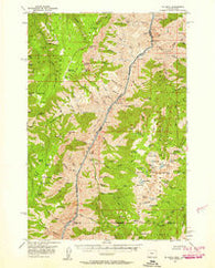 He Devil Idaho Historical topographic map, 1:62500 scale, 15 X 15 Minute, Year 1957