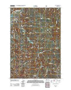 Hebo Oregon Historical topographic map, 1:24000 scale, 7.5 X 7.5 Minute, Year 2011