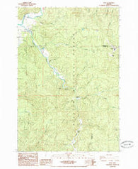 Hebo Oregon Historical topographic map, 1:24000 scale, 7.5 X 7.5 Minute, Year 1985