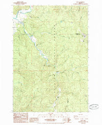 Hebo Oregon Historical topographic map, 1:24000 scale, 7.5 X 7.5 Minute, Year 1985