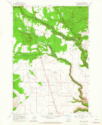 Hehe Butte Oregon Historical topographic map, 1:24000 scale, 7.5 X 7.5 Minute, Year 1962