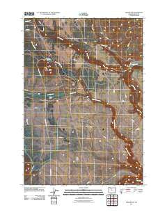 Hehe Butte Oregon Historical topographic map, 1:24000 scale, 7.5 X 7.5 Minute, Year 2011